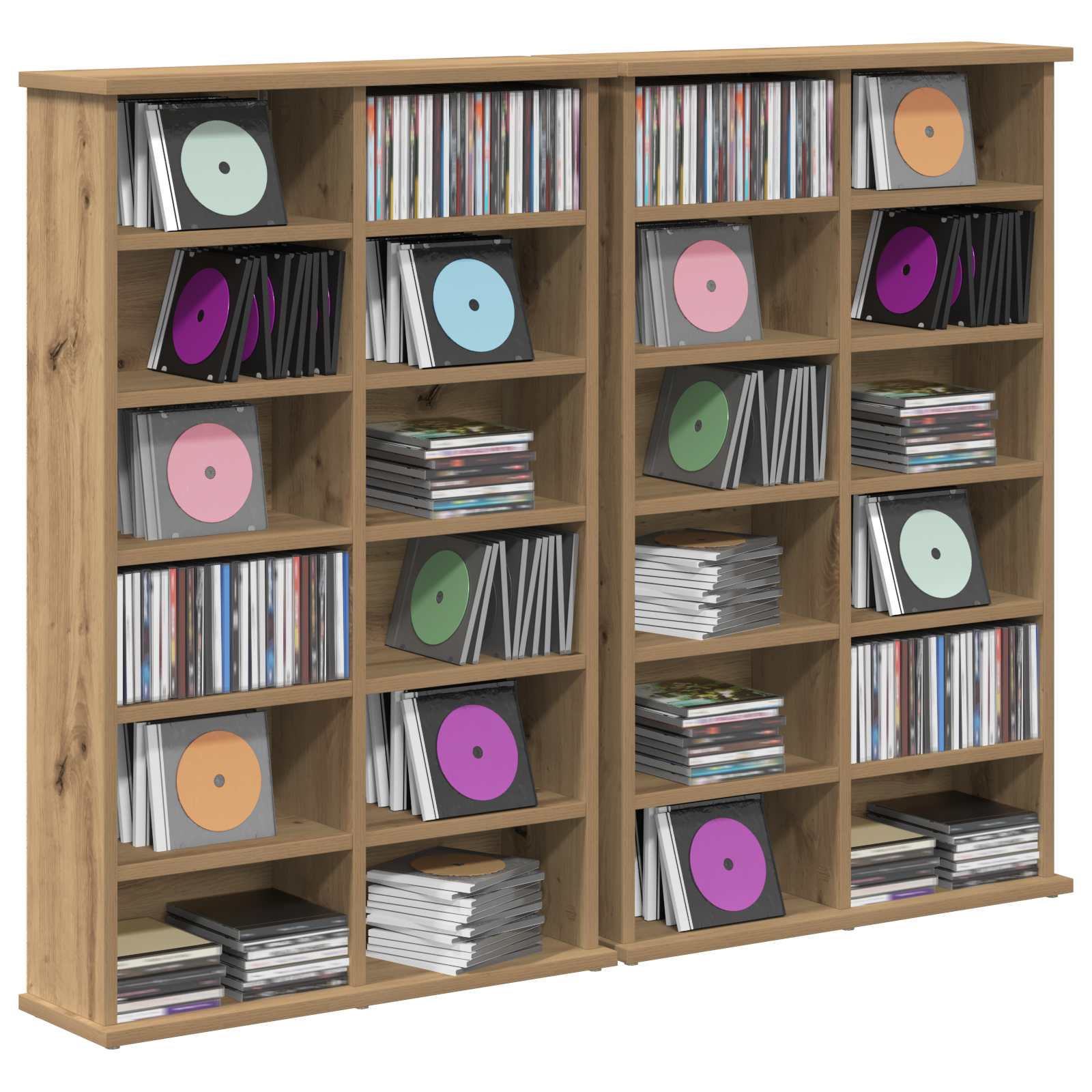 Ντουλάπα CD 2 τμχ. Artisan Δρυς 60 x 17 x 92 εκ.