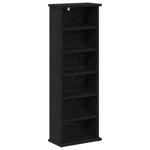 Ντουλάπα CD 2 τμχ. Μαύρη Δρυς 60 x 17 x 92 εκ.