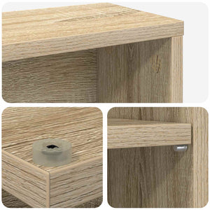 Ντουλάπα CD Sonoma Δρυς 60 x 17 x 92 εκ. Επεξεργασμένο Ξύλο