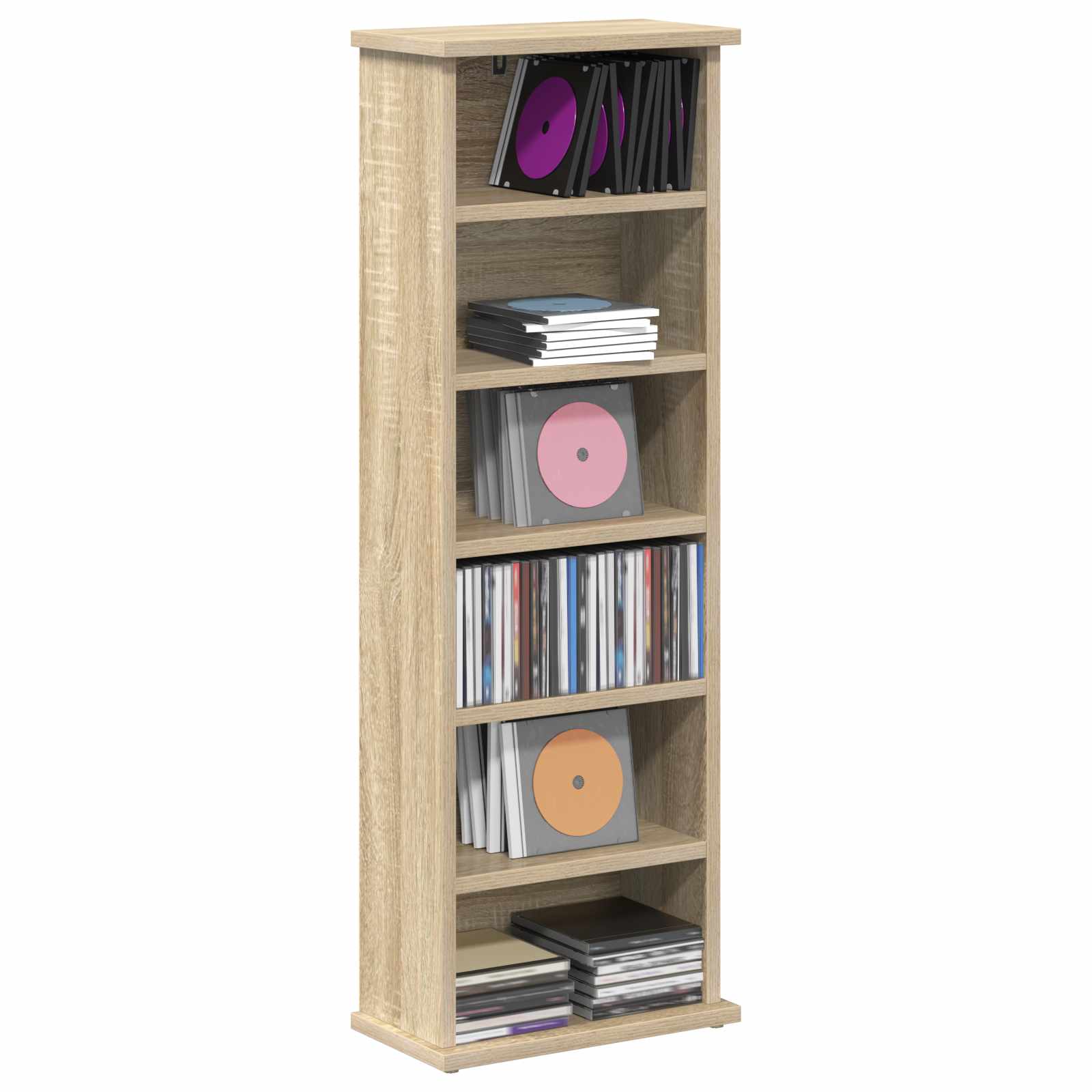 Ντουλάπα CD Sonoma Δρυς 60 x 17 x 92 εκ. Επεξεργασμένο Ξύλο