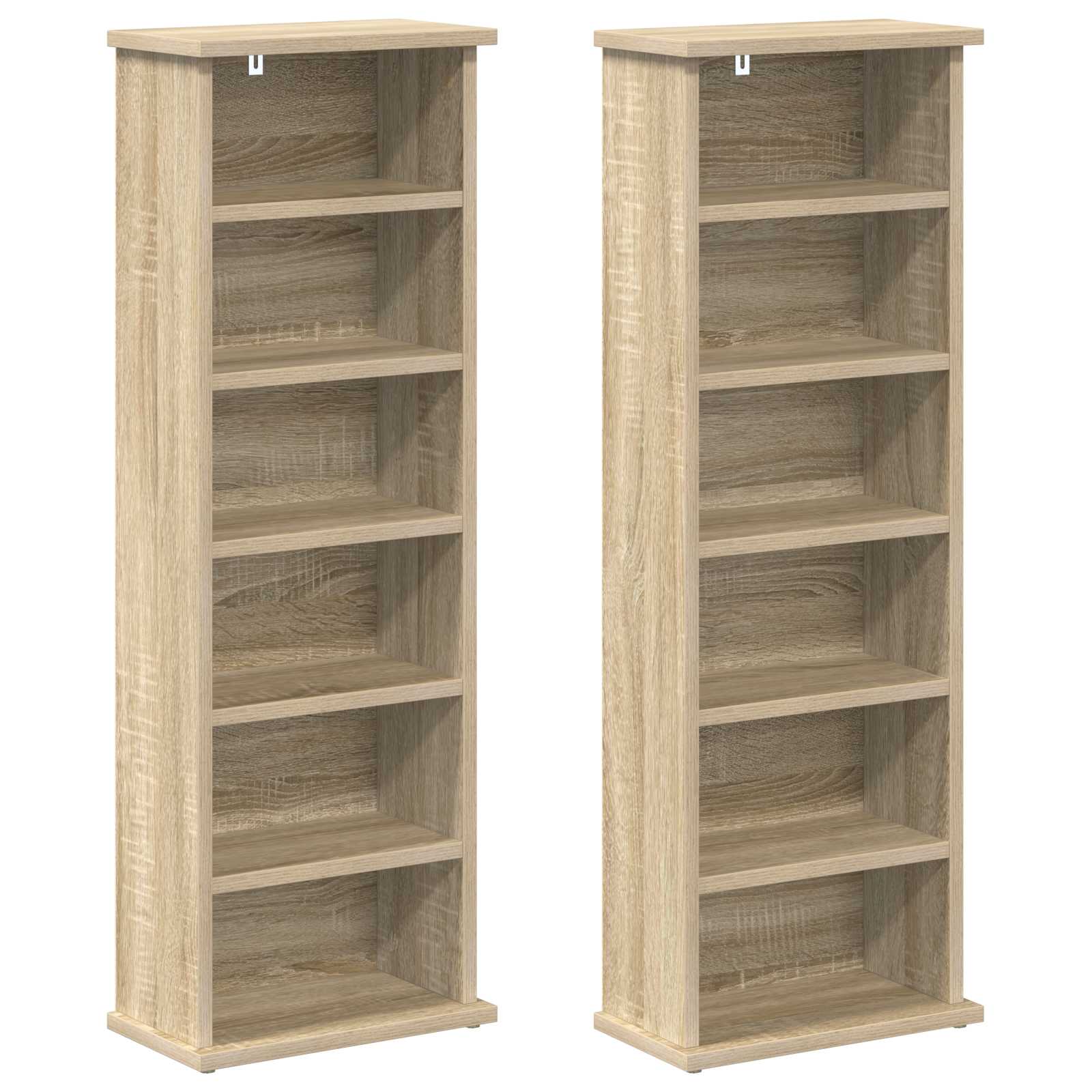 Ντουλάπα CD 2 τμχ. Sonoma Δρυς 60 x 17 x 92 εκ.
