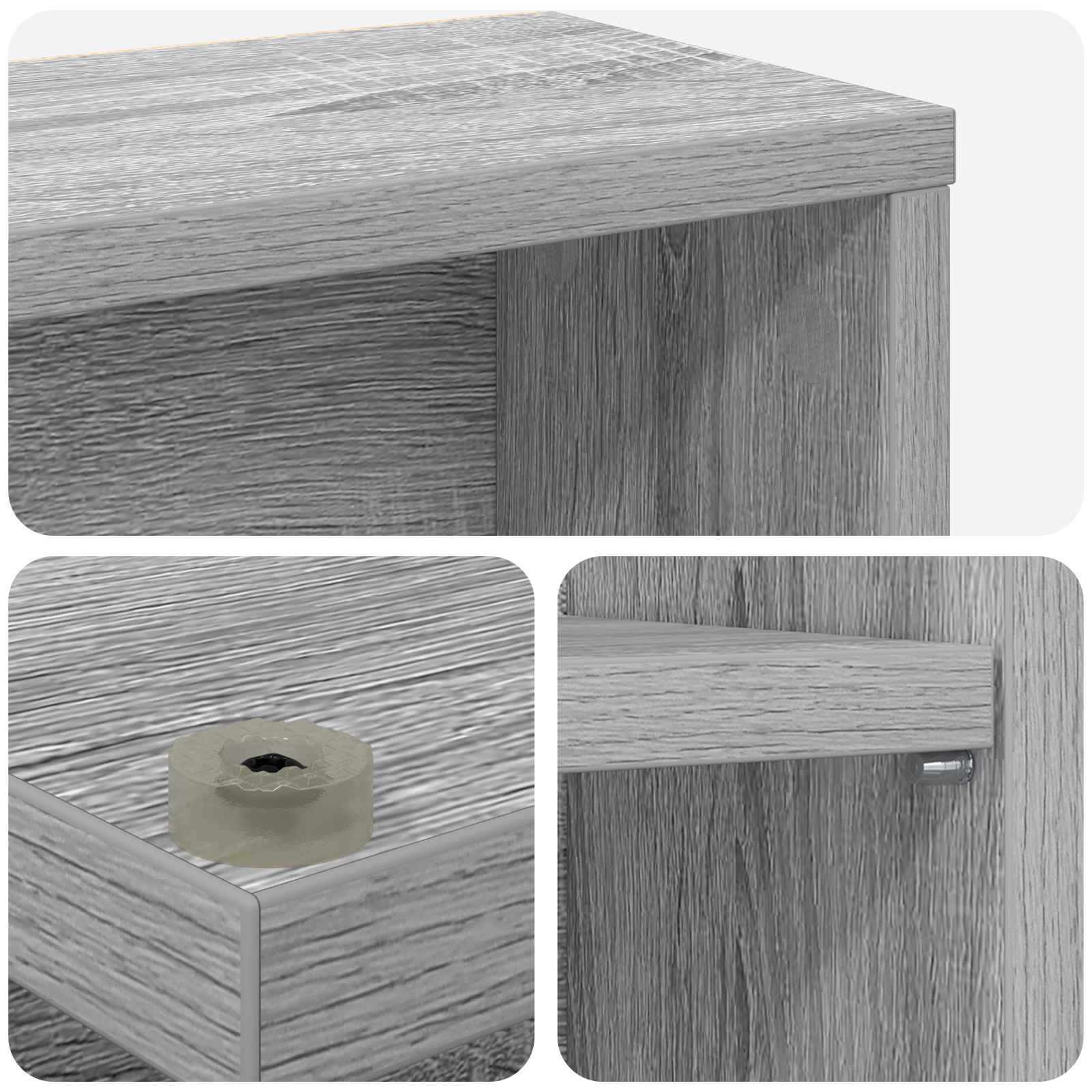 Ντουλάπα CD 2 τμχ. Γκρι Sonoma 60 x 17 x 92 εκ. - Pakobazaar