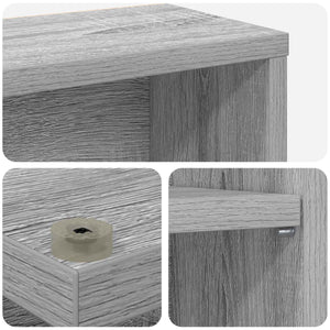 Ντουλάπα CD 2 τμχ. Γκρι Sonoma 60 x 17 x 92 εκ. - Pakobazaar