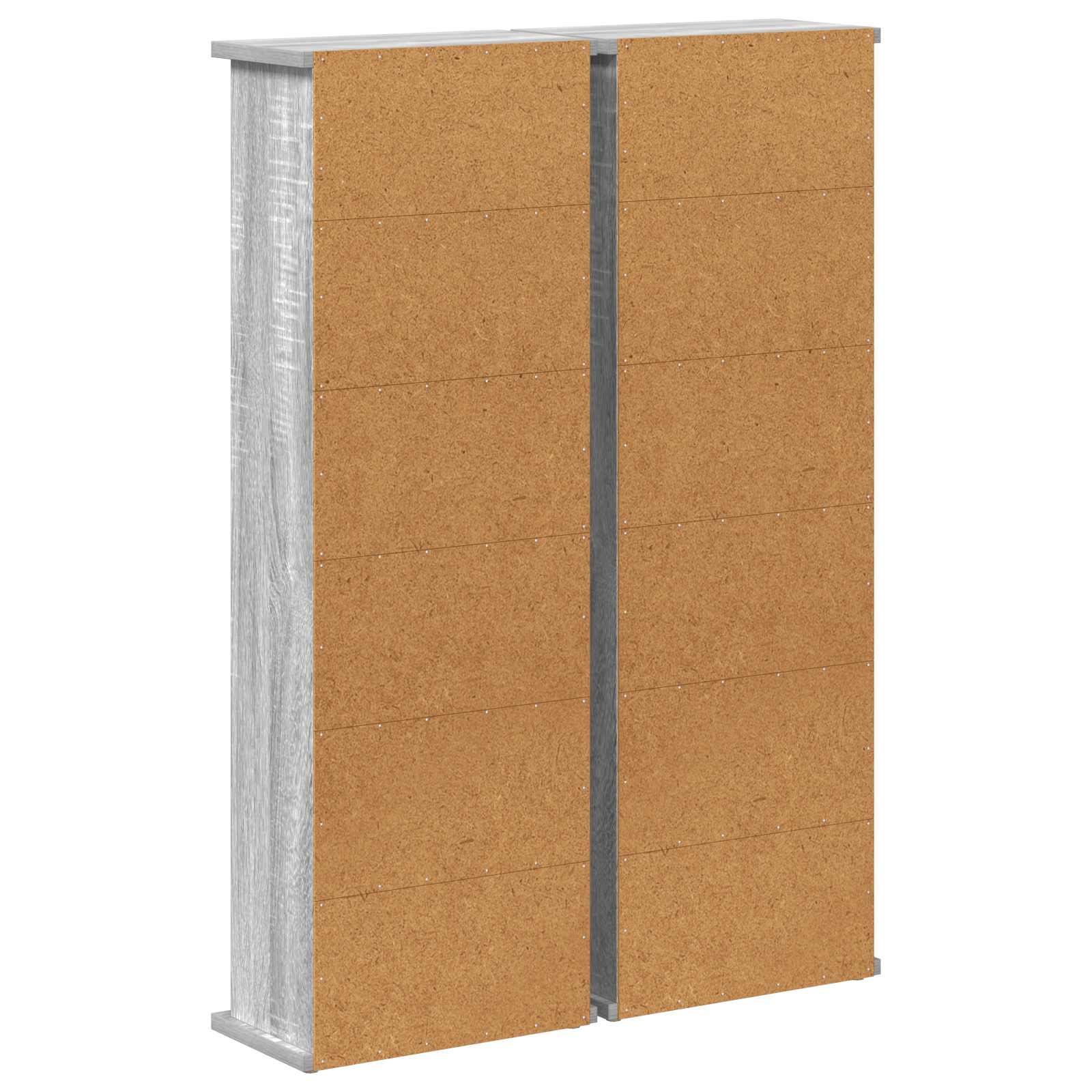 Ντουλάπα CD 2 τμχ. Γκρι Sonoma 60 x 17 x 92 εκ. - Pakobazaar