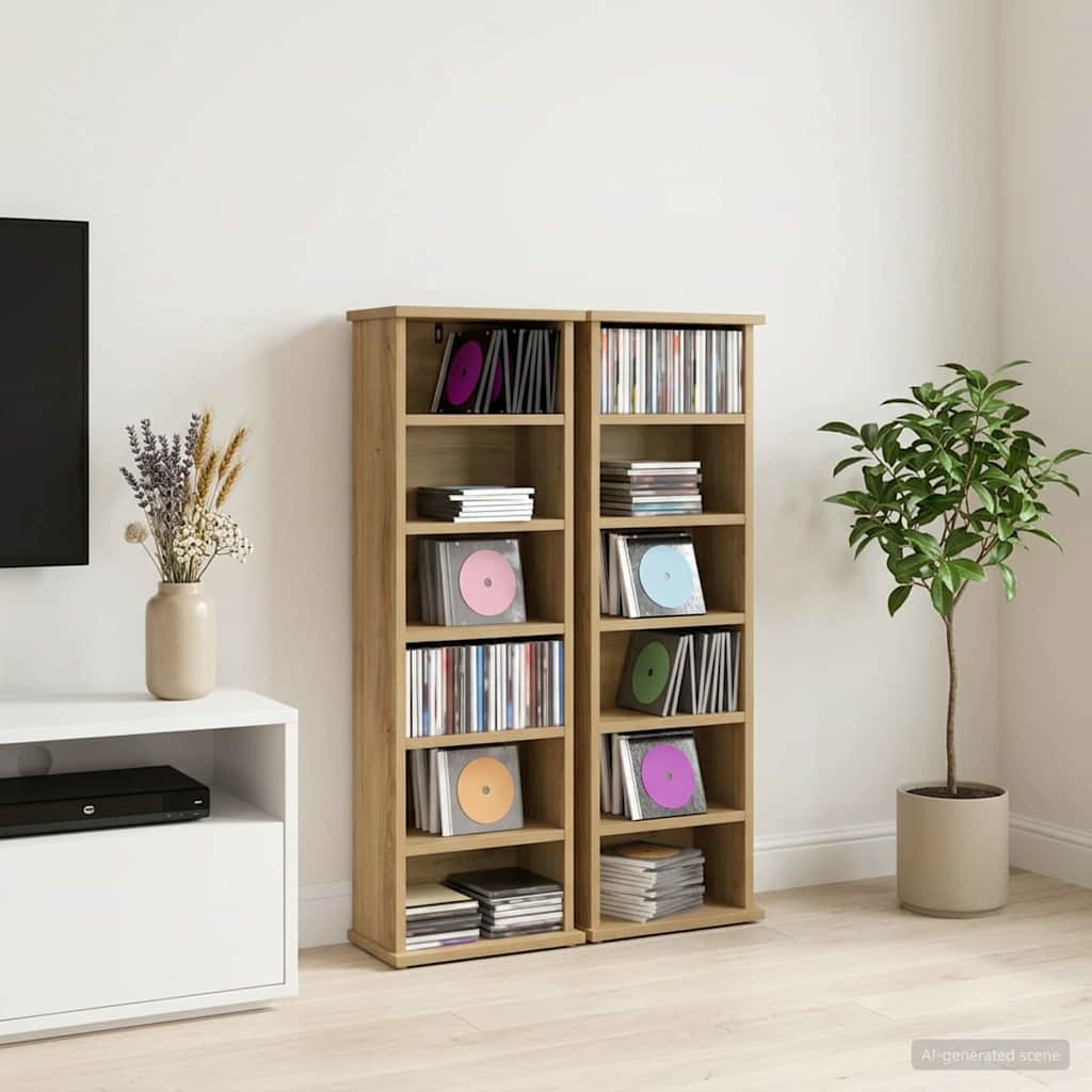 Ντουλάπα CD 2 τμχ. Artisan Δρυς 60 x 17 x 92 εκ. - Pakobazaar