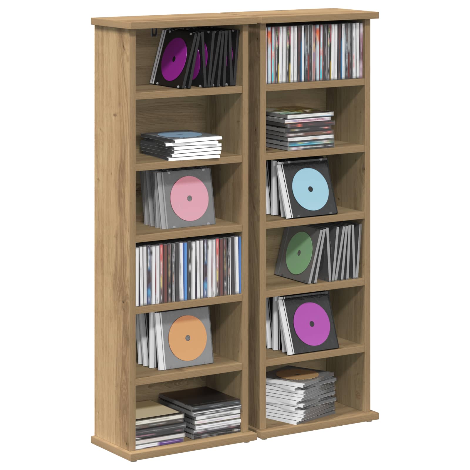 Ντουλάπα CD 2 τμχ. Artisan Δρυς 60 x 17 x 92 εκ. - Pakobazaar