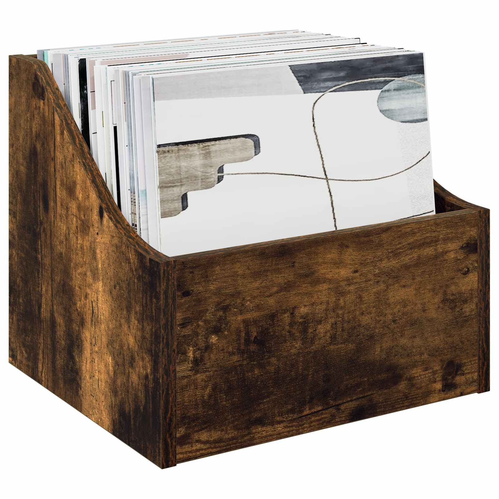 Κουτί LP 2 τμχ. Καπνισμένο Ξύλο Δρυός 37 x 33 x 32 εκ.