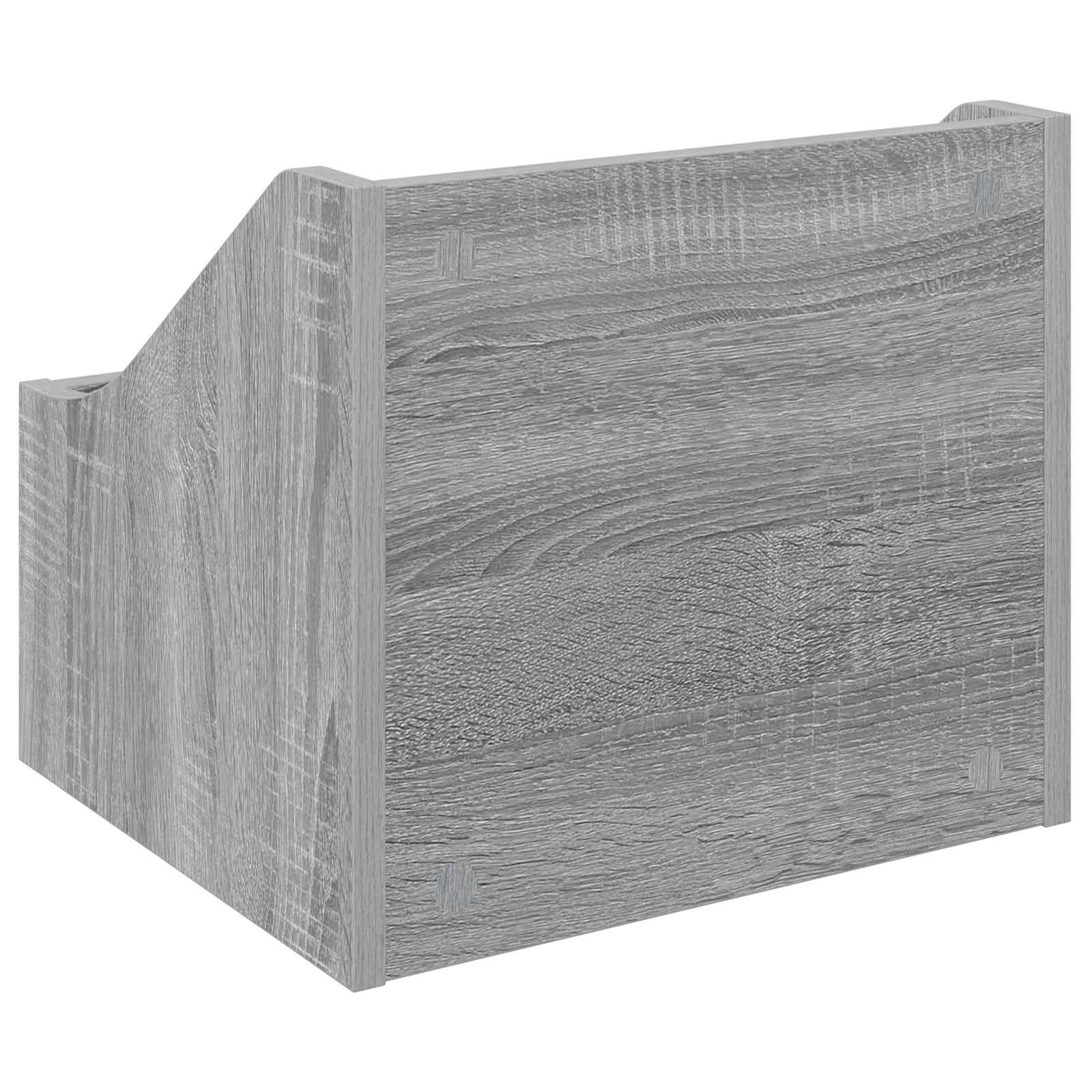 Κουτί LP 2 τμχ. Γκρι Sonoma 37 x 33 x 32 εκ. Επεξεργασμένο Ξύλο - Pakobazaar