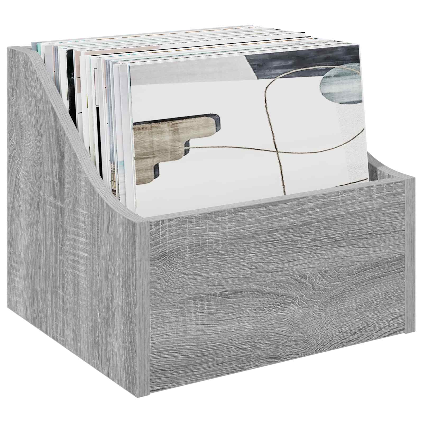 Κουτί LP 2 τμχ. Γκρι Sonoma 37 x 33 x 32 εκ. Επεξεργασμένο Ξύλο - Pakobazaar