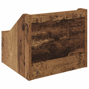 Κουτί LP 2 τμχ. Ξύλο δρυός 37 x 33 x 32 εκ. Επεξεργασμένο Ξύλο