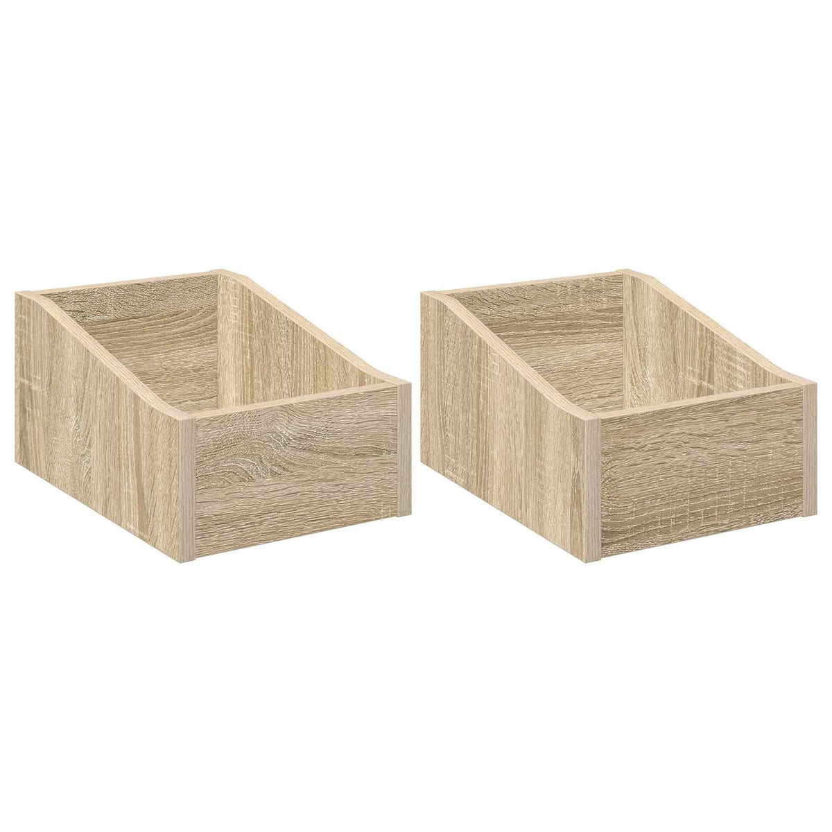 Κουτί LP 2 τμχ. Sonoma Δρυς 23 x 33 x 16 εκ. Επεξεργασμένο Ξύλο - Pakobazaar