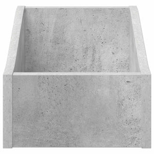 Κουτί LP Γκρι Σκυροδέματος 23 x 33 x 16 εκ. Επεξεργασμένο Ξύλο - Pakobazaar
