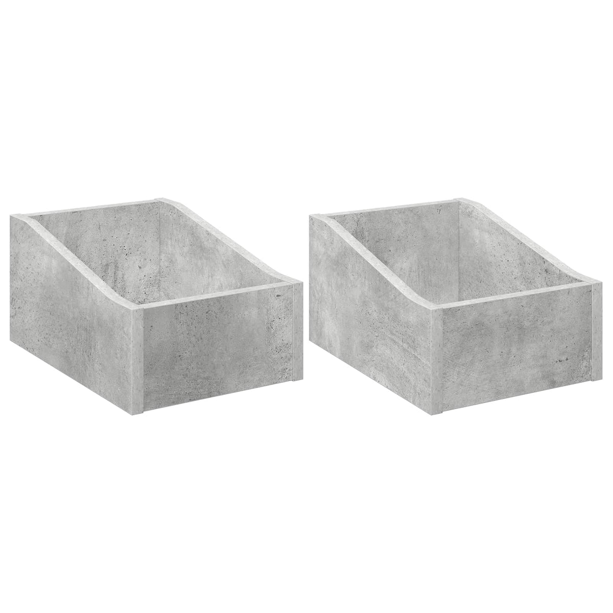 Κουτί LP 2 τμχ. Γκρι Σκυροδέματος 23 x 33 x 16 εκ. - Pakobazaar