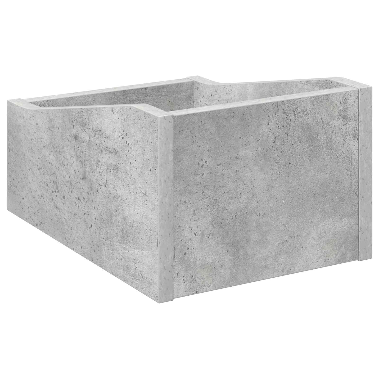 Κουτί LP 2 τμχ. Γκρι Σκυροδέματος 23 x 33 x 16 εκ. - Pakobazaar