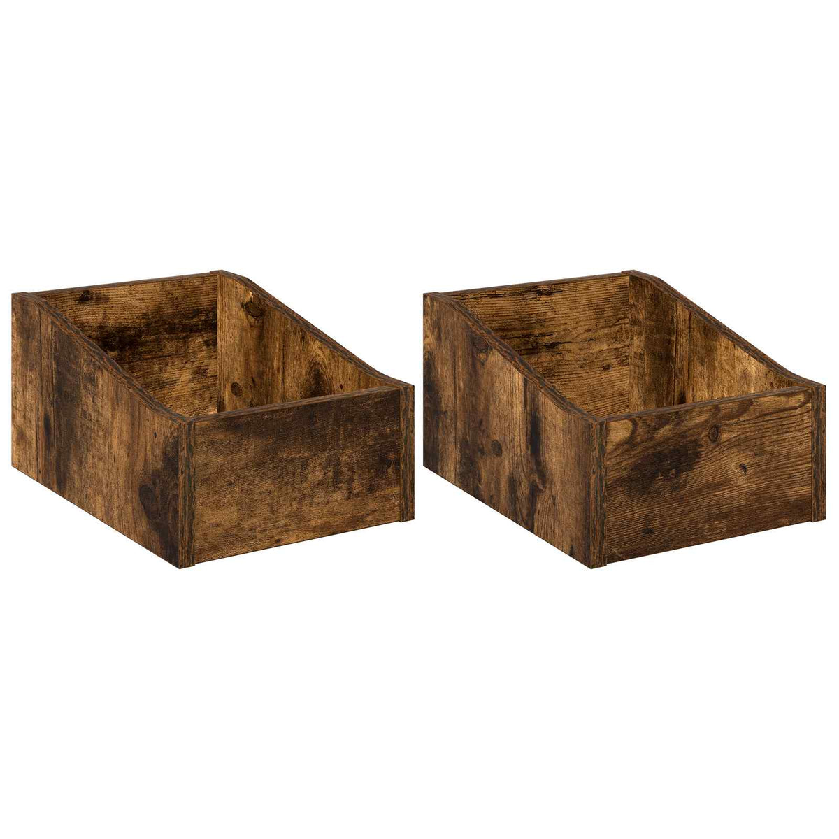 Κουτί LP 2 τμχ. Καπνισμένο Ξύλο Δρυός 23 x 33 x 16 εκ. - Pakobazaar