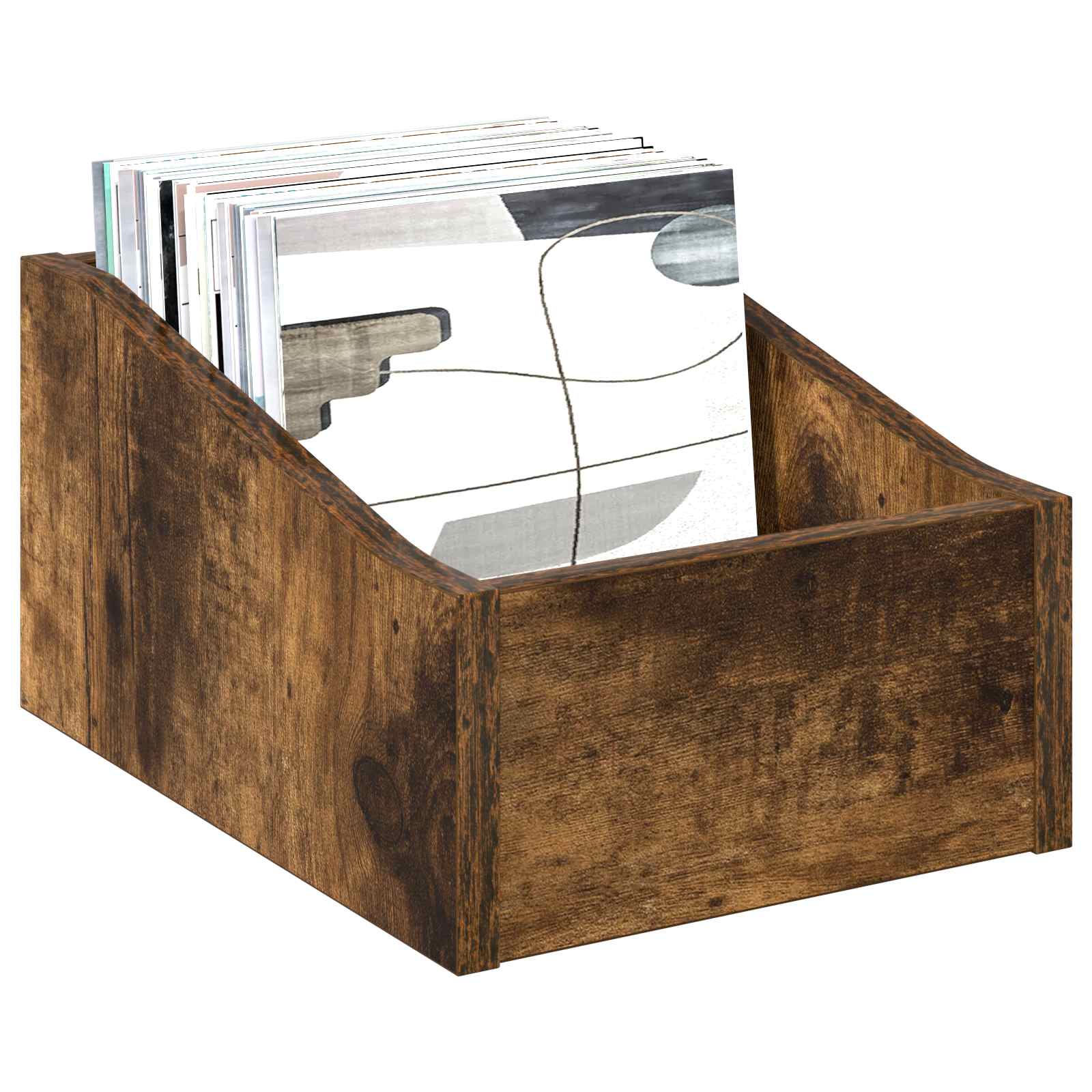 Κουτί LP 2 τμχ. Καπνισμένο Ξύλο Δρυός 23 x 33 x 16 εκ. - Pakobazaar