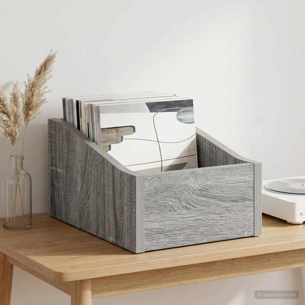 Κουτί LP Γκρι Sonoma 23 x 33 x 16 εκ. Επεξεργασμένο Ξύλο - Pakobazaar