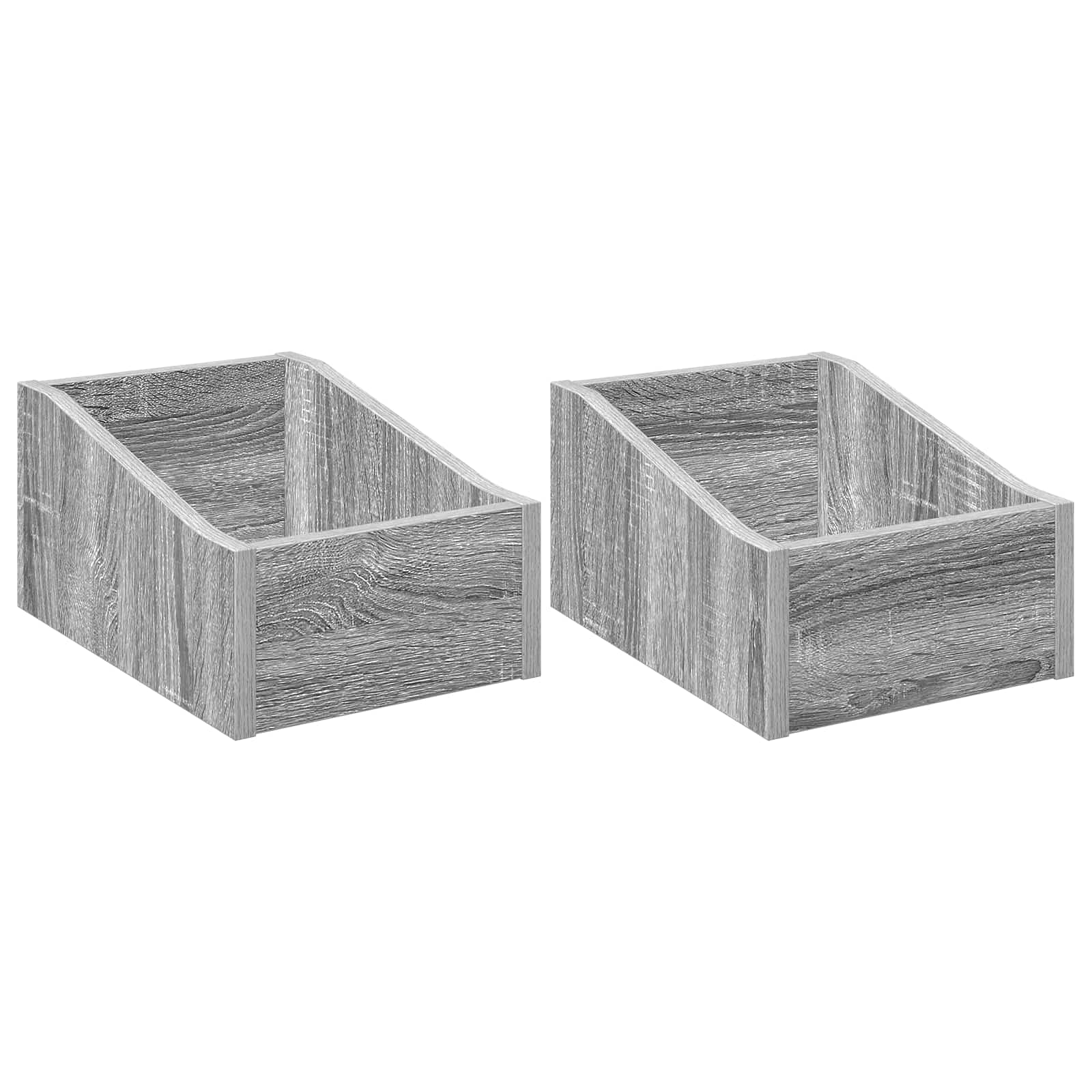 Κουτί LP 2 τμχ. Γκρι Sonoma 23 x 33 x 16 εκ. Επεξεργασμένο Ξύλο - Pakobazaar