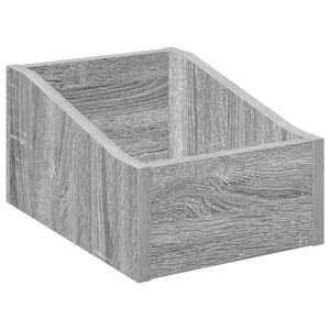 Κουτί LP 2 τμχ. Γκρι Sonoma 23 x 33 x 16 εκ. Επεξεργασμένο Ξύλο - Pakobazaar