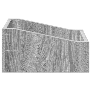 Κουτί LP 2 τμχ. Γκρι Sonoma 23 x 33 x 16 εκ. Επεξεργασμένο Ξύλο - Pakobazaar