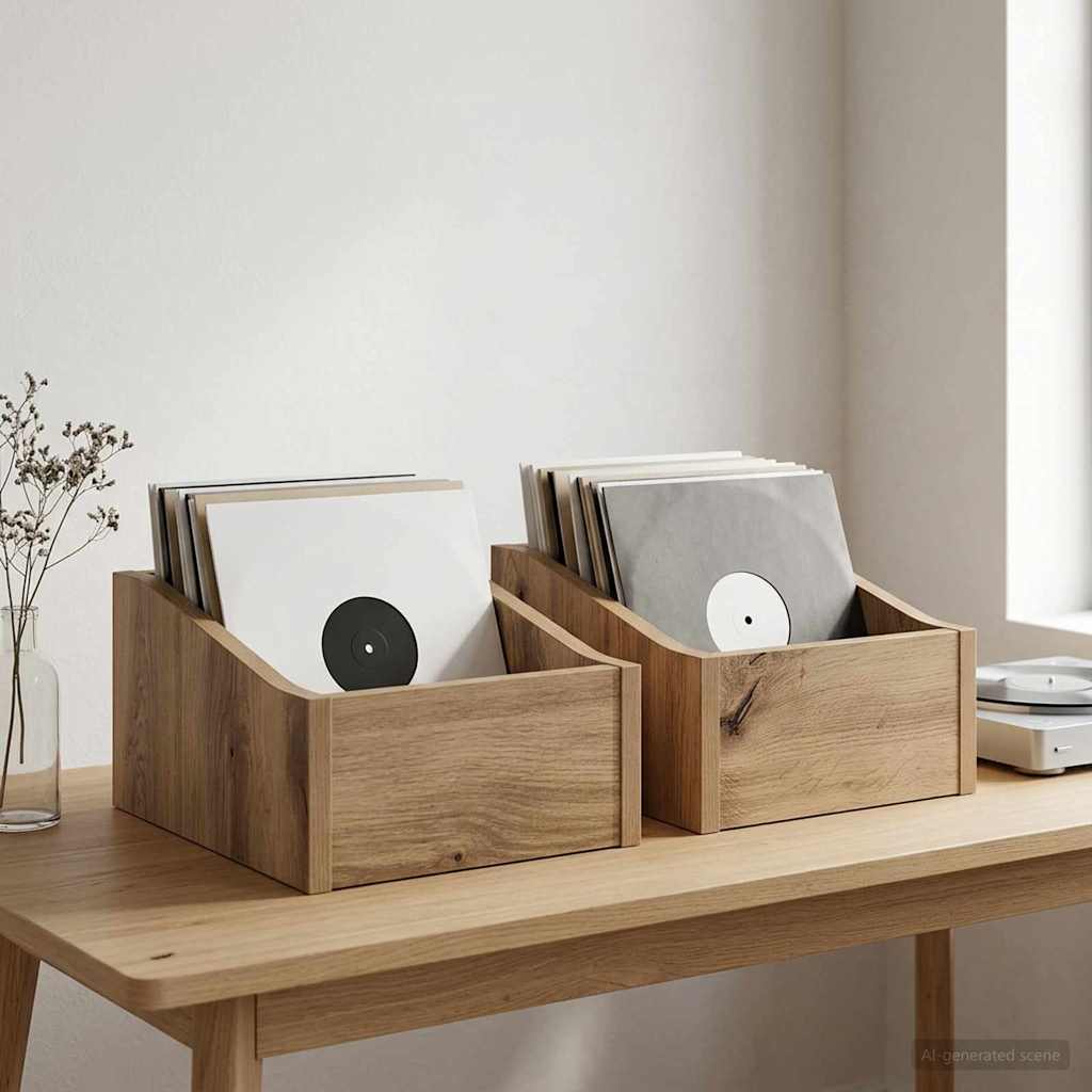 Κουτί LP 2 τμχ. Artisan Δρυς 23 x 33 x 16 εκ. - Pakobazaar