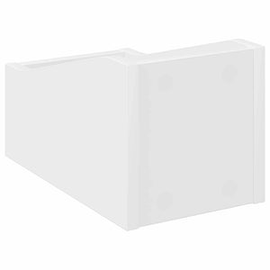Κουτί LP 2 τμχ. Λευκό 18 x 32 x 18 εκ. Επεξεργασμένο Ξύλο
