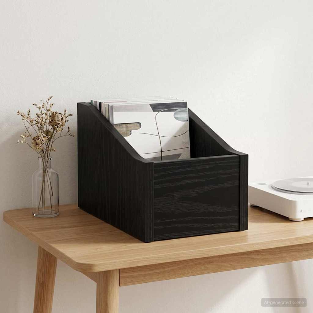 Κουτί LP Μαύρη Δρυς 18 x 32 x 18 εκ. Επεξεργασμένο Ξύλο