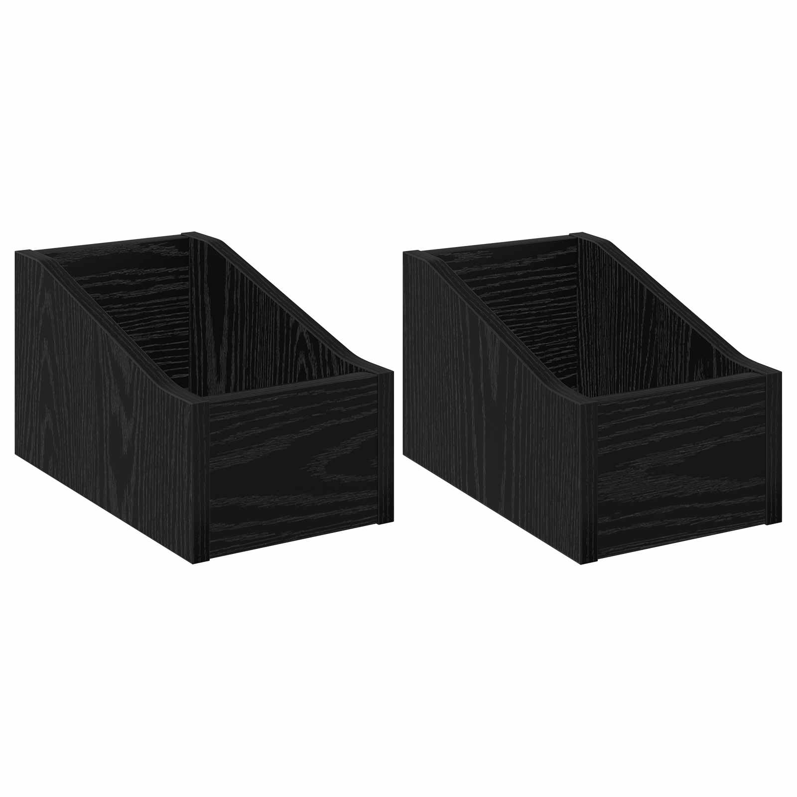 Κουτί LP 2 τμχ. Μαύρη Δρυς 18 x 32 x 18 εκ. Επεξεργασμένο Ξύλο - Pakobazaar