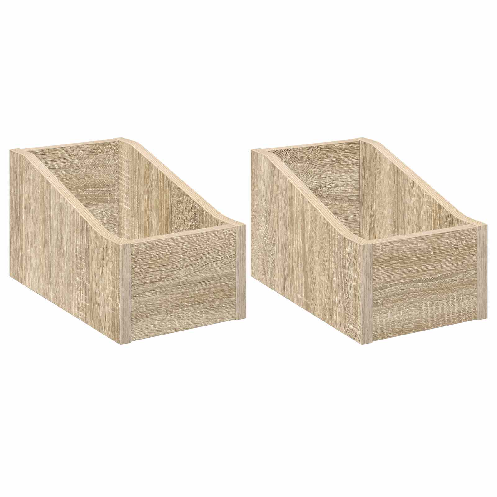 Κουτί LP 2 τμχ. Sonoma Δρυς 18 x 32 x 18 εκ. Επεξεργασμένο Ξύλο - Pakobazaar