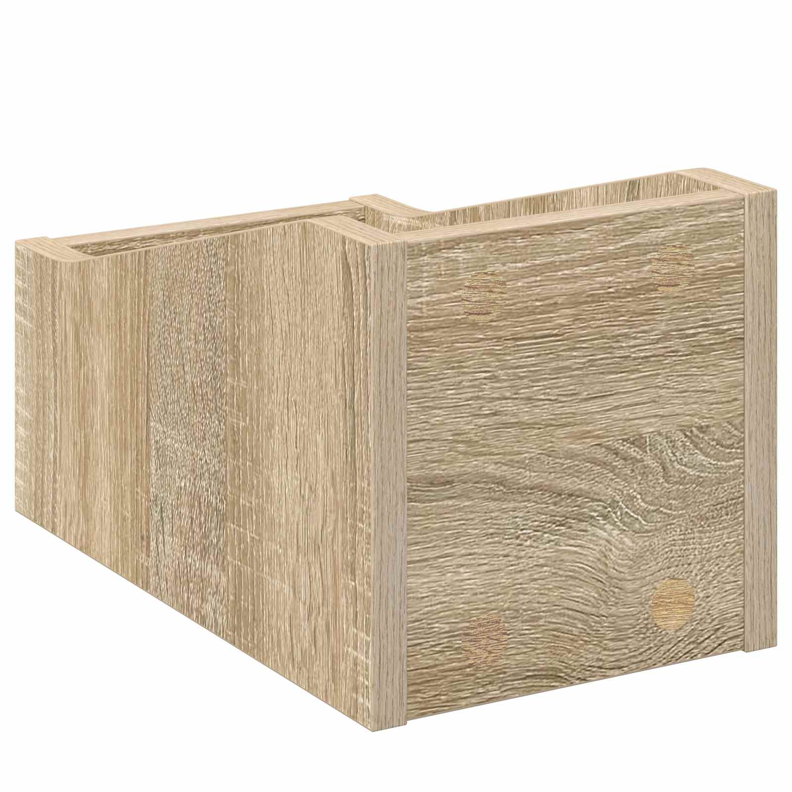 Κουτί LP 2 τμχ. Sonoma Δρυς 18 x 32 x 18 εκ. Επεξεργασμένο Ξύλο - Pakobazaar