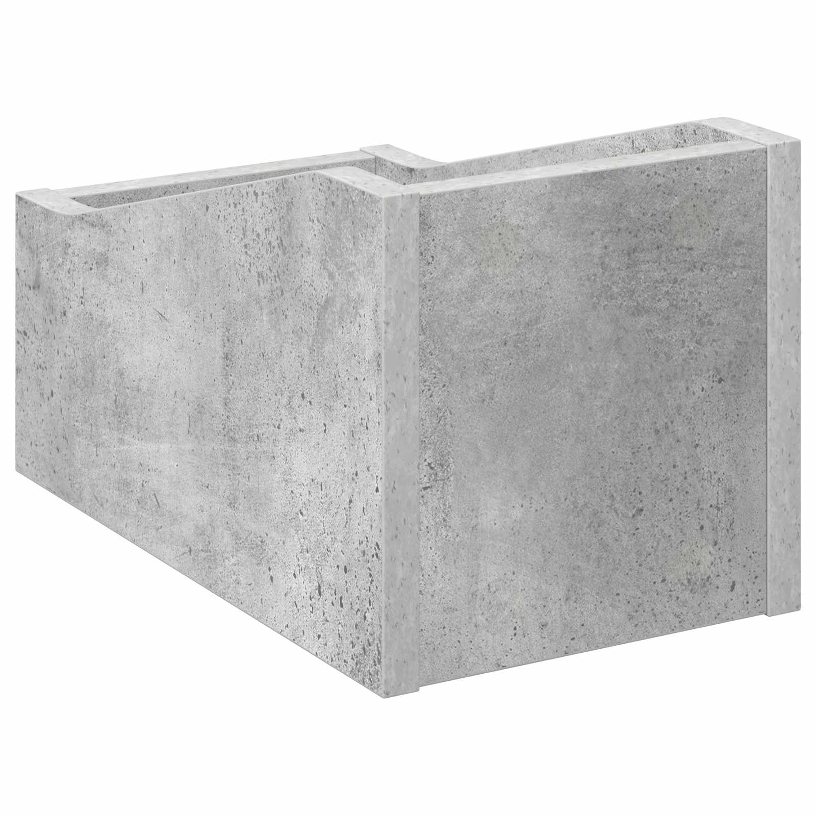 Κουτί LP Γκρι Σκυροδέματος 18 x 32 x 18 εκ. Επεξεργασμένο Ξύλο