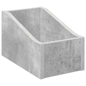 Κουτί LP 2 τμχ. Γκρι Σκυροδέματος 18 x 32 x 18 εκ. - Pakobazaar
