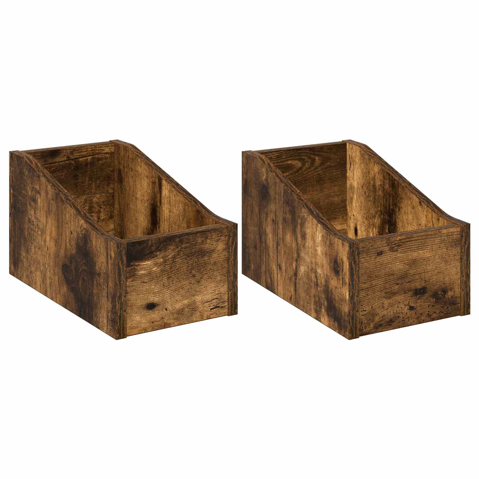 Κουτί LP 2 τμχ. Καπνισμένο Ξύλο Δρυός 18 x 32 x 18 εκ.