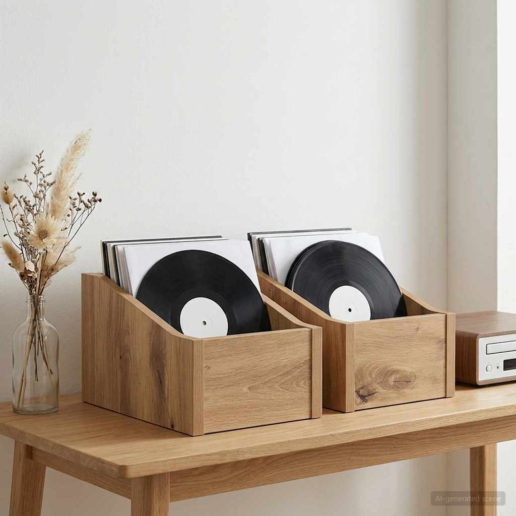 Κουτί LP 2 τμχ. Artisan Δρυς 18 x 32 x 18 εκ.
