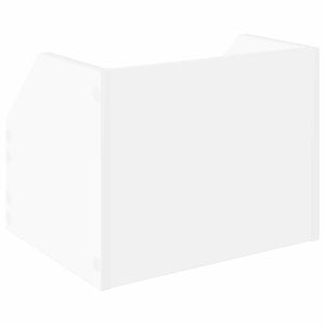Κουτί Άλμπουμ Βινυλίου Λευκό 38 x 30 x 29 εκ Επεξεργασμένο Ξύλο - Pakobazaar