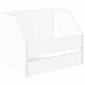 Κουτί Άλμπουμ Βινυλίου 2 τμχ. Λευκό 38 x 30 x 29 εκ