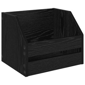 Κουτί Άλμπουμ Βινυλίου 2 τμχ. Μαύρη Δρυς 38 x 30 x 29 εκ
