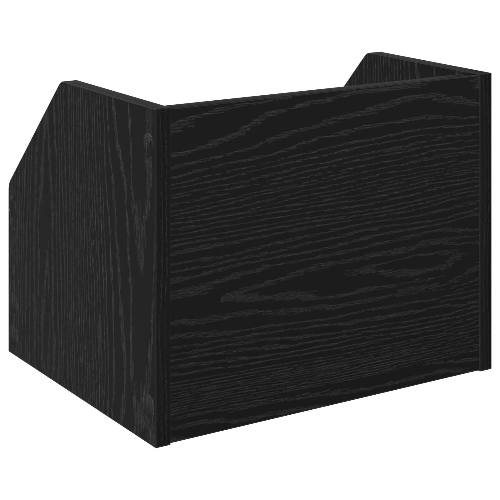 Κουτί Άλμπουμ Βινυλίου 2 τμχ. Μαύρη Δρυς 38 x 30 x 29 εκ