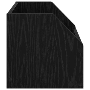 Κουτί Άλμπουμ Βινυλίου 2 τμχ. Μαύρη Δρυς 38 x 30 x 29 εκ