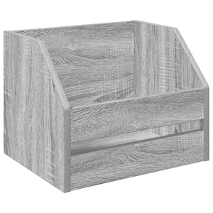 Κουτί Άλμπουμ Βινυλίου 2 τμχ. Γκρι Sonoma 38 x 30 x 29 εκ - Pakobazaar