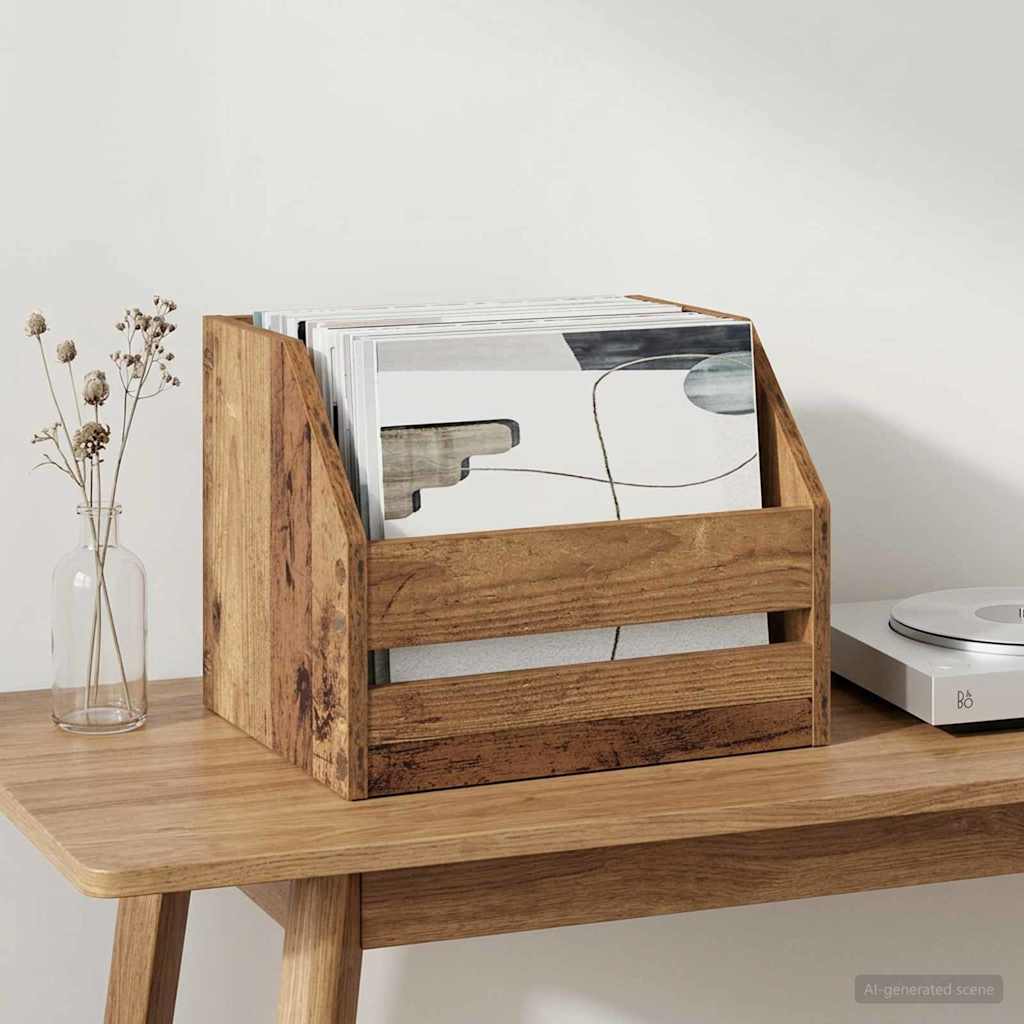 Κουτί Άλμπουμ Βινυλίου Ξύλο δρυός 38 x 30 x 29 εκ