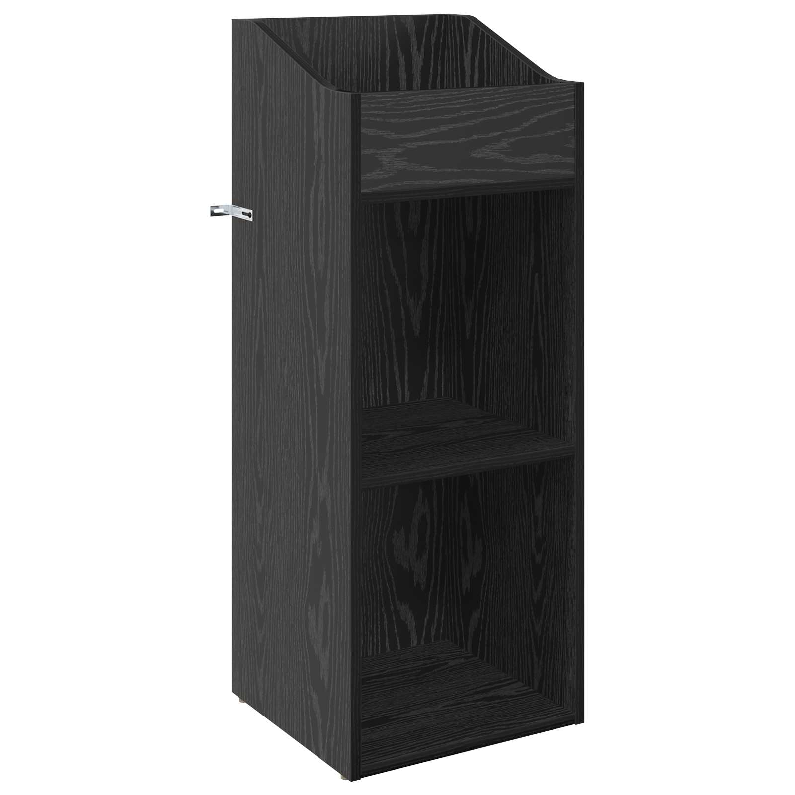 Ντουλάπι δίσκων βινυλίου Μαύρη Δρυς 36 x 36 x 95,5 εκ - Pakobazaar