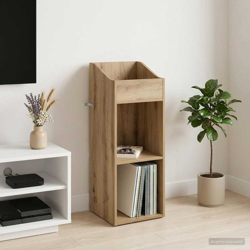 Ντουλάπι δίσκων βινυλίου Artisan Δρυς 36 x 36 x 95,5 εκ