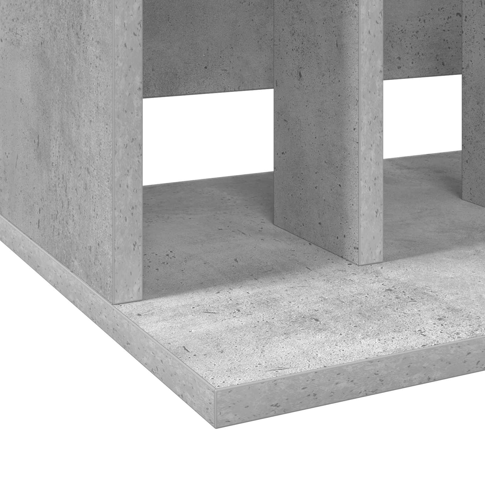 Αποθήκευση Βινυλίου Γκρι Σκυροδέματος 42 x 33 x 36 εκ.