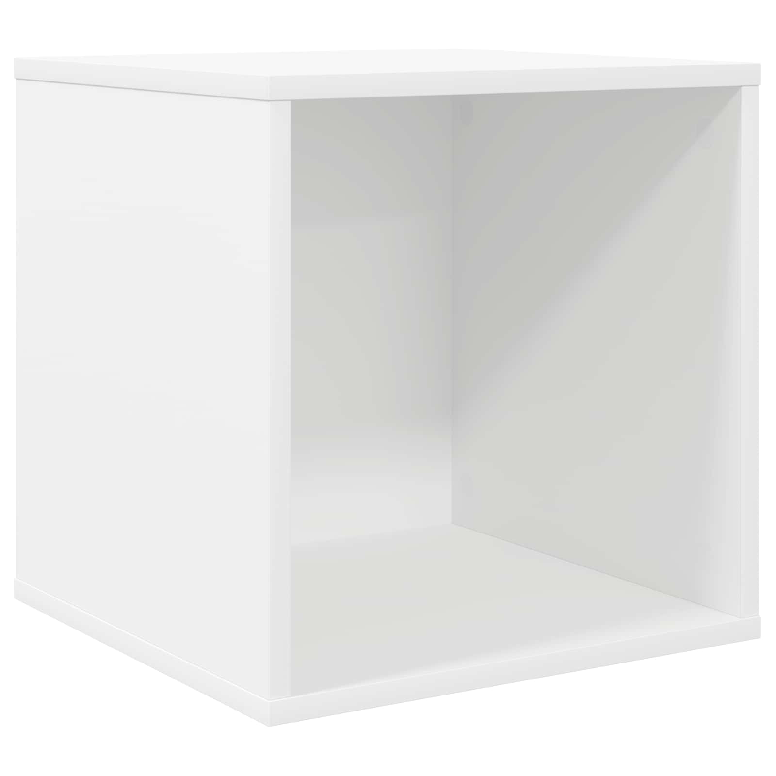 Κουτί Άλμπουμ Βινυλίου Λευκό 37 x 36,5 x 38 εκ.