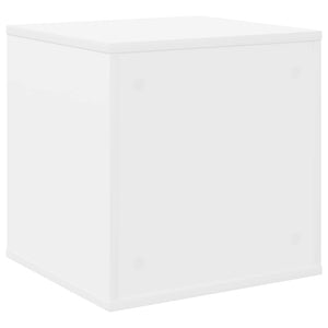 Κουτί Άλμπουμ Βινυλίου Λευκό 37 x 36,5 x 38 εκ.