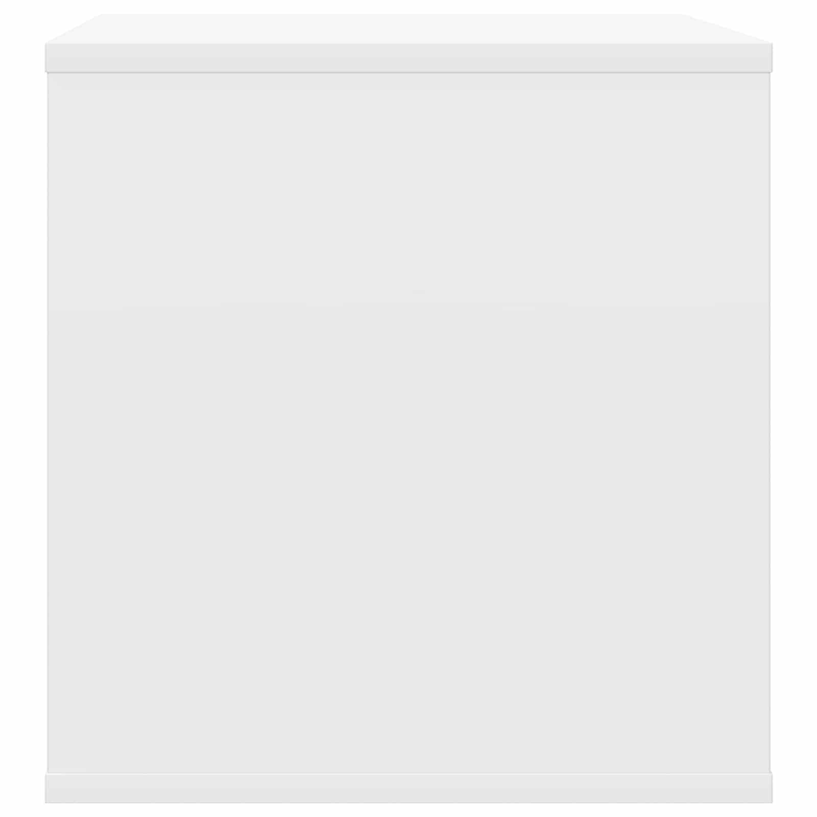 Κουτί Άλμπουμ Βινυλίου Λευκό 37 x 36,5 x 38 εκ.