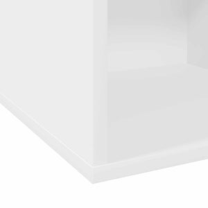 Κουτί Άλμπουμ Βινυλίου 2 τμχ. Λευκό 37 x 36,5 x 38 εκ.
