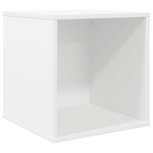 Κουτί Άλμπουμ Βινυλίου 2 τμχ. Λευκό 37 x 36,5 x 38 εκ.