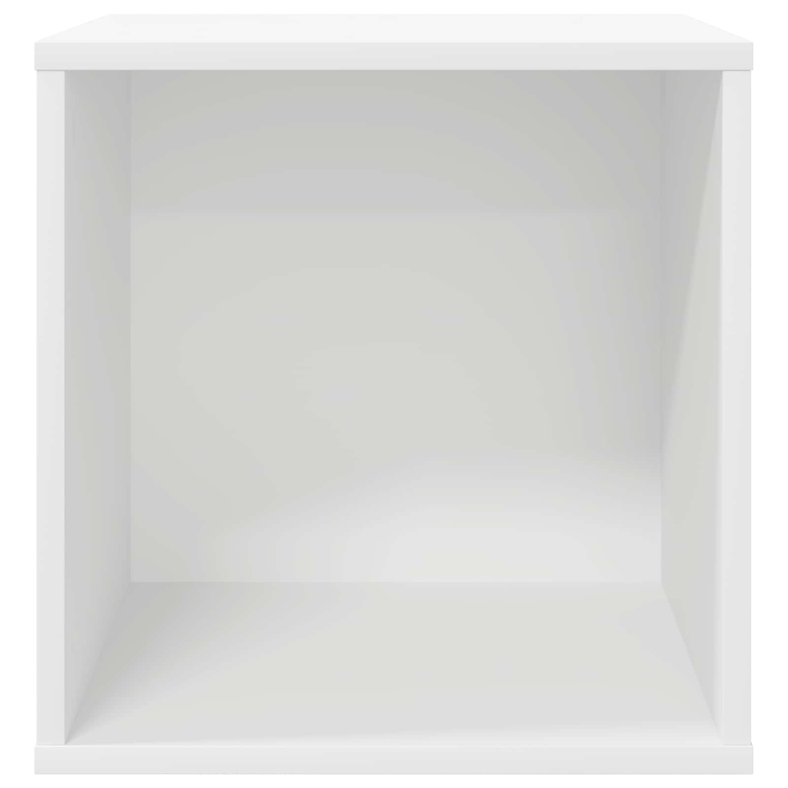 Κουτί Άλμπουμ Βινυλίου 2 τμχ. Λευκό 37 x 36,5 x 38 εκ.